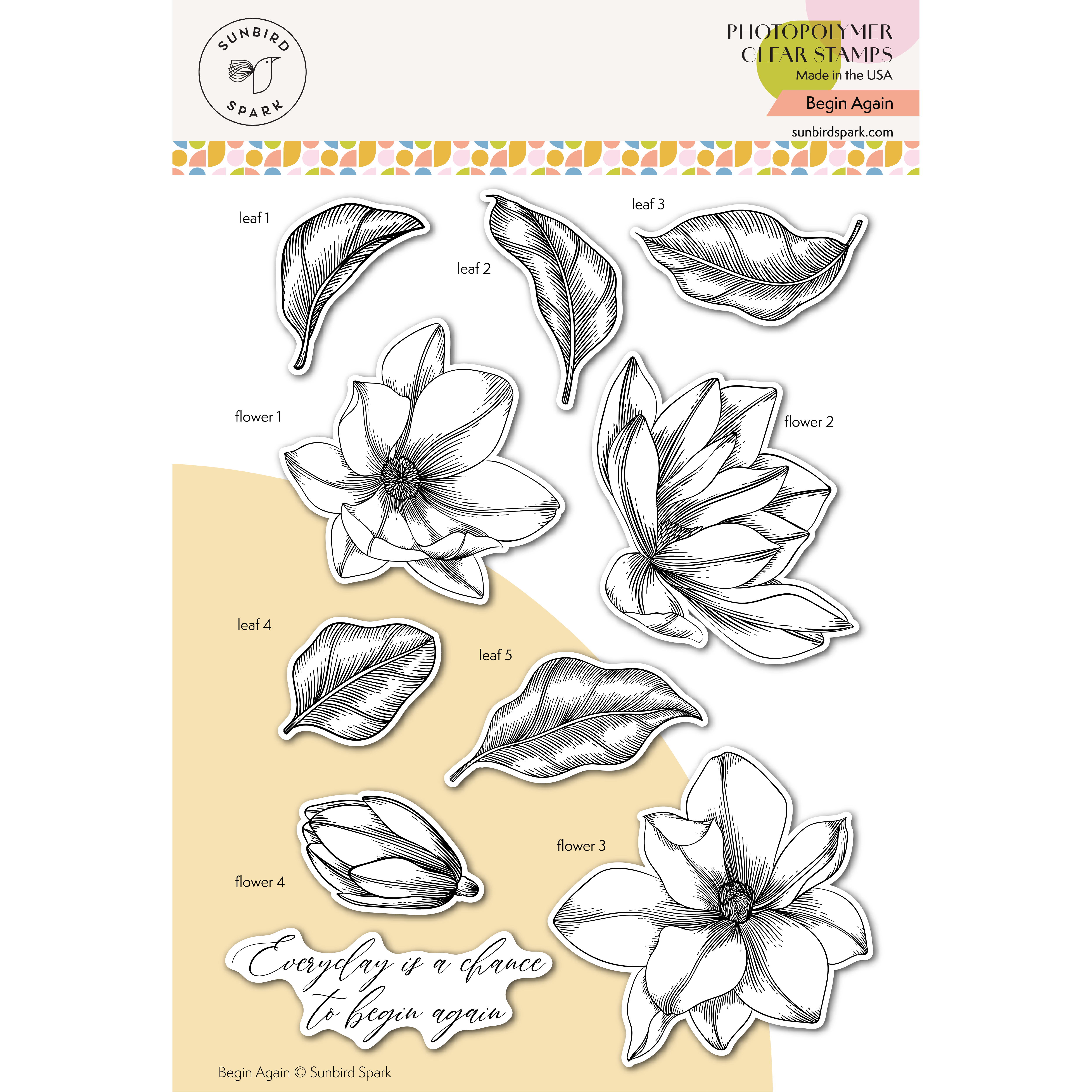 Begin Again Clear Stamps