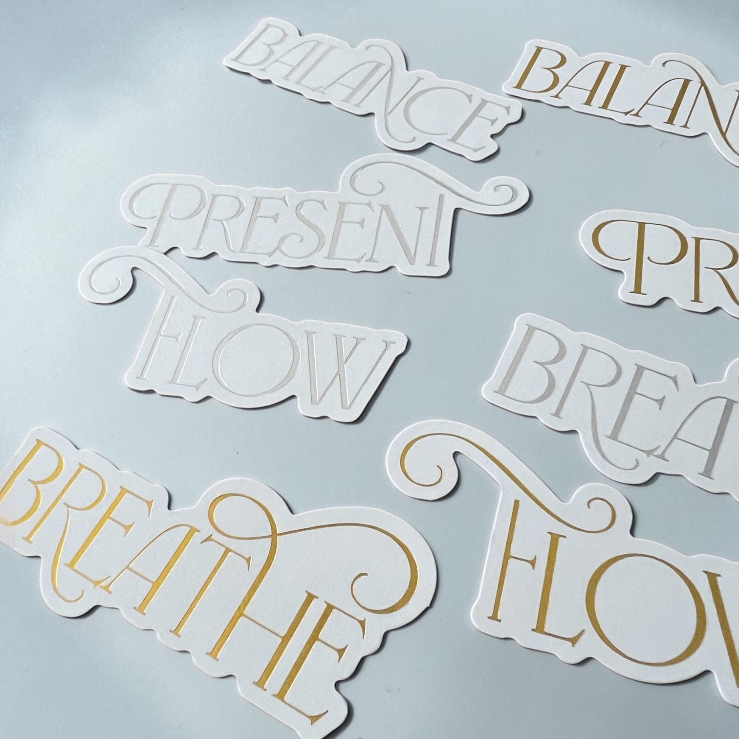 Moments of Calm Premium Foiled Affirmation Words