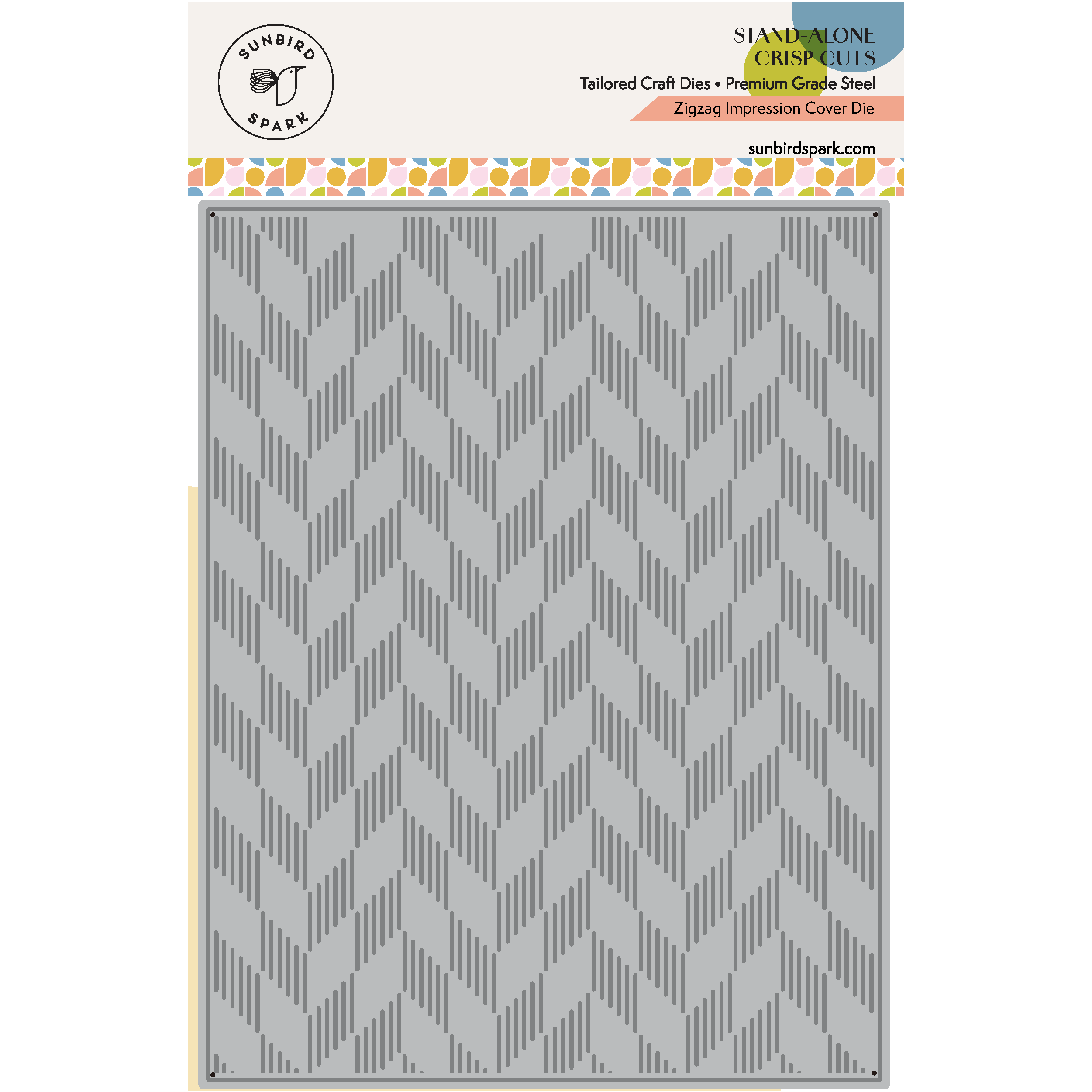 Zigzag Impression Cover Die - Stand-Alone Dies