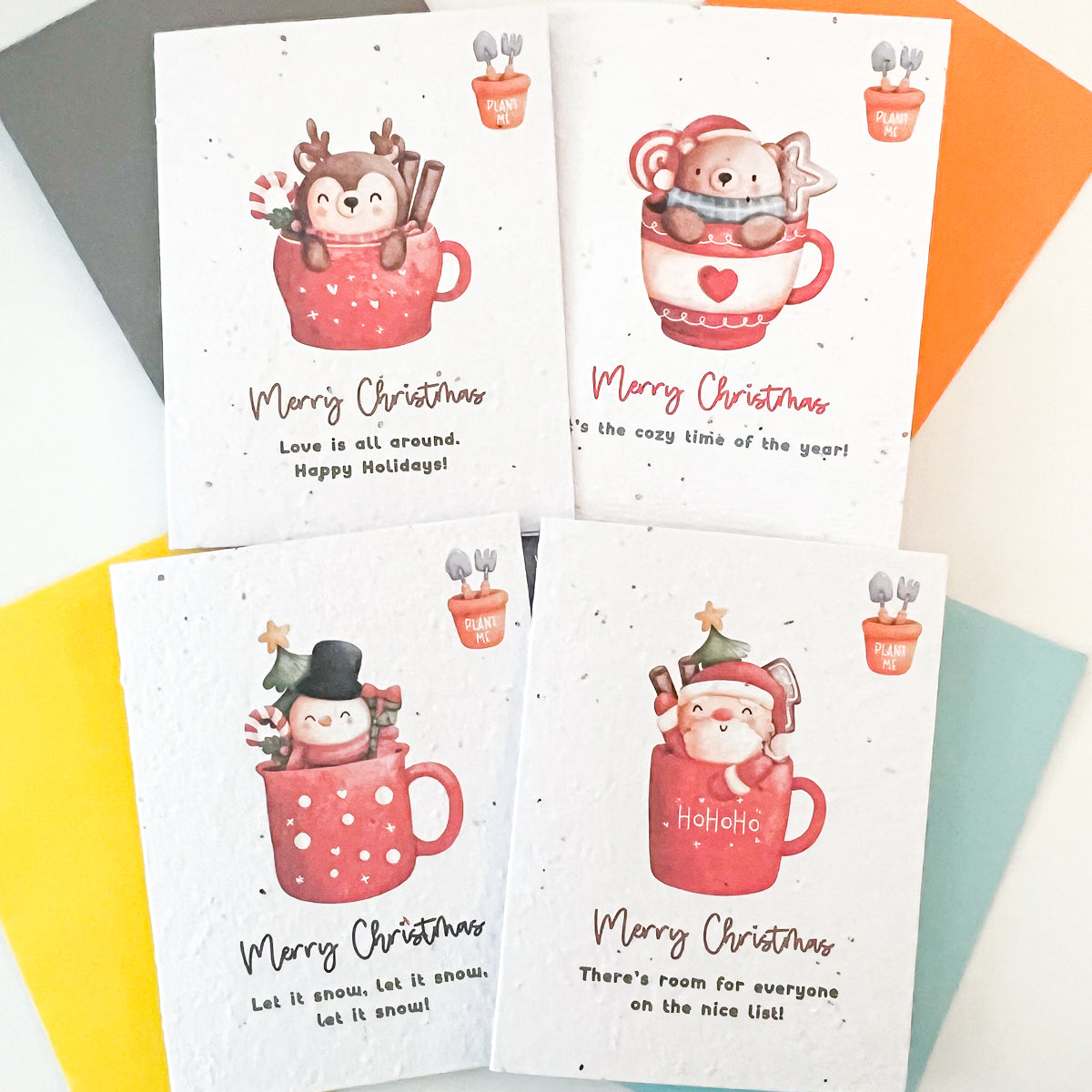 christmas cards with flower seeds Plantable Seed Card