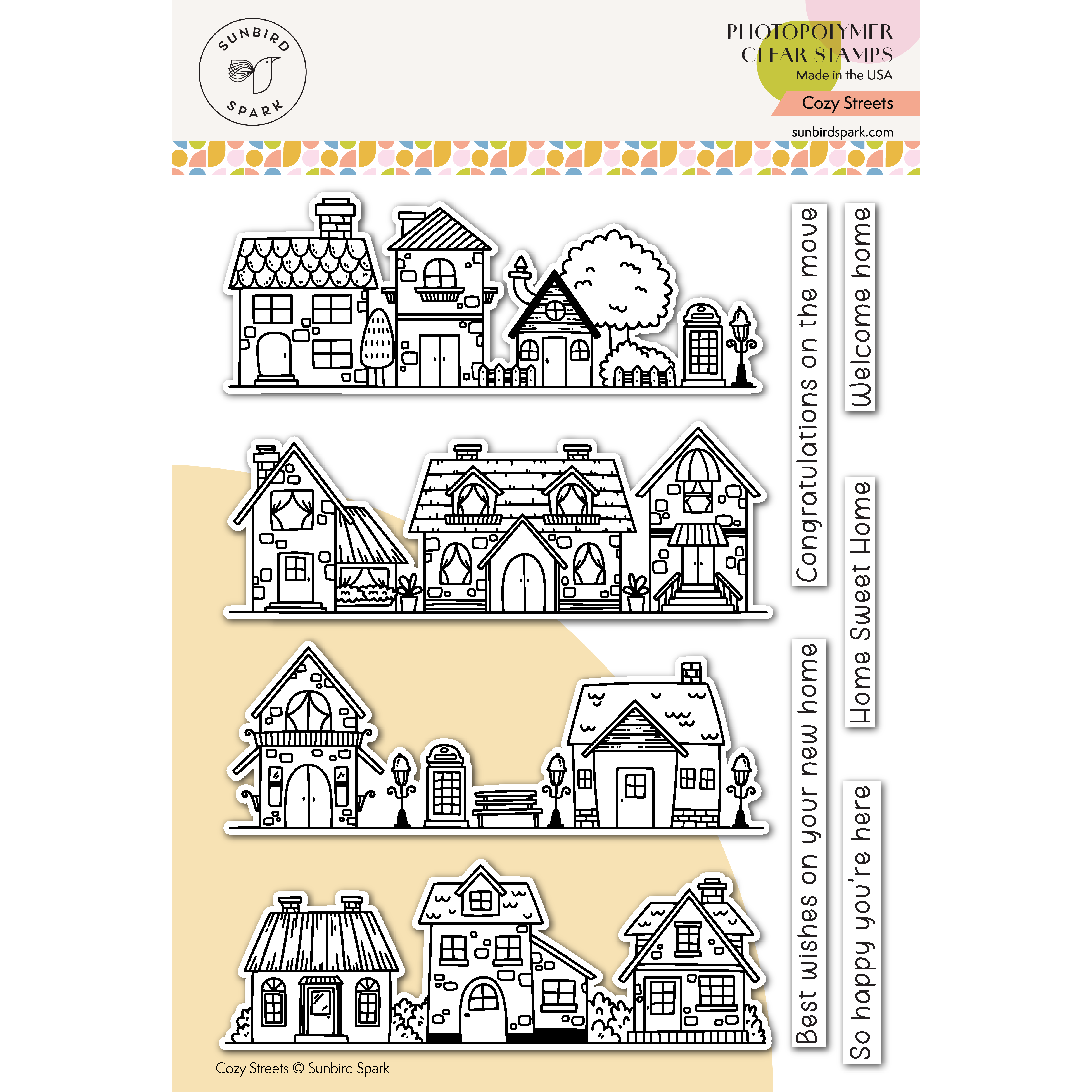 Cozy Streets Clear Stamps
