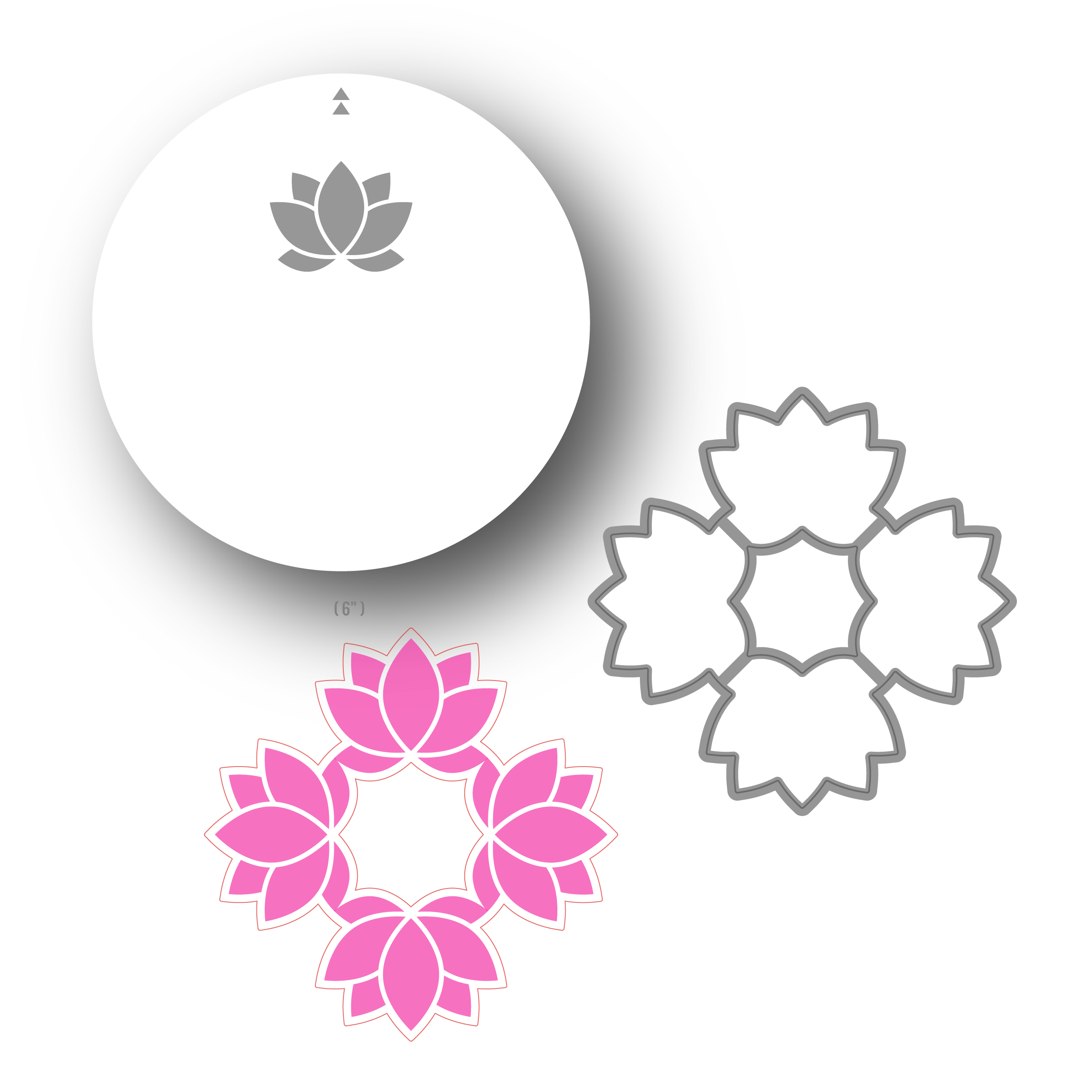 Lotus Harmony Stencils 360°™ & Coordinating Die