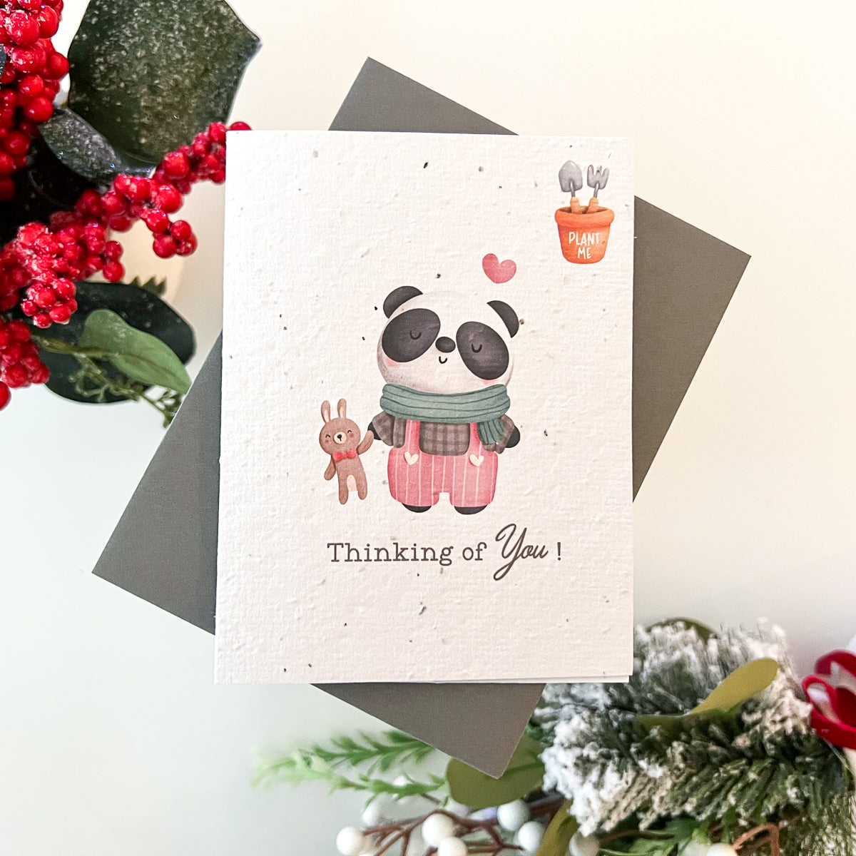 planting seed cards Plantable Seed Card - Panda