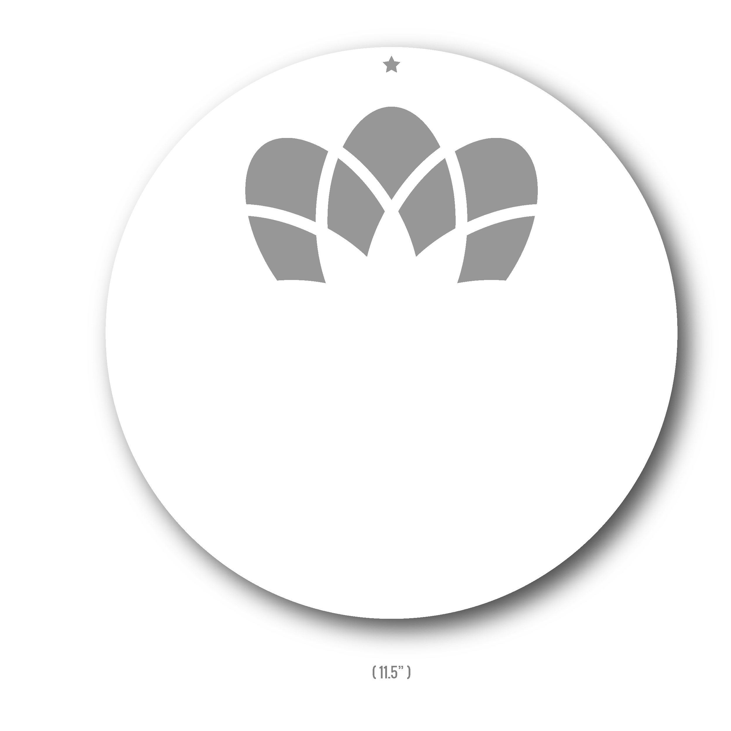 Plaid Floral Fun Stencils 360°™ (11.5")