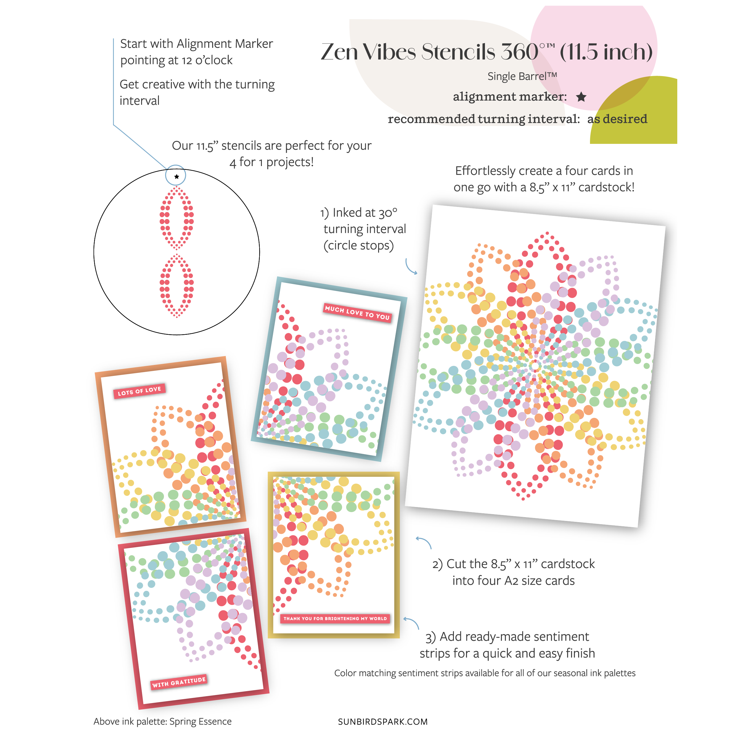 Zen Vibes Stencils 360°™ (11.5")