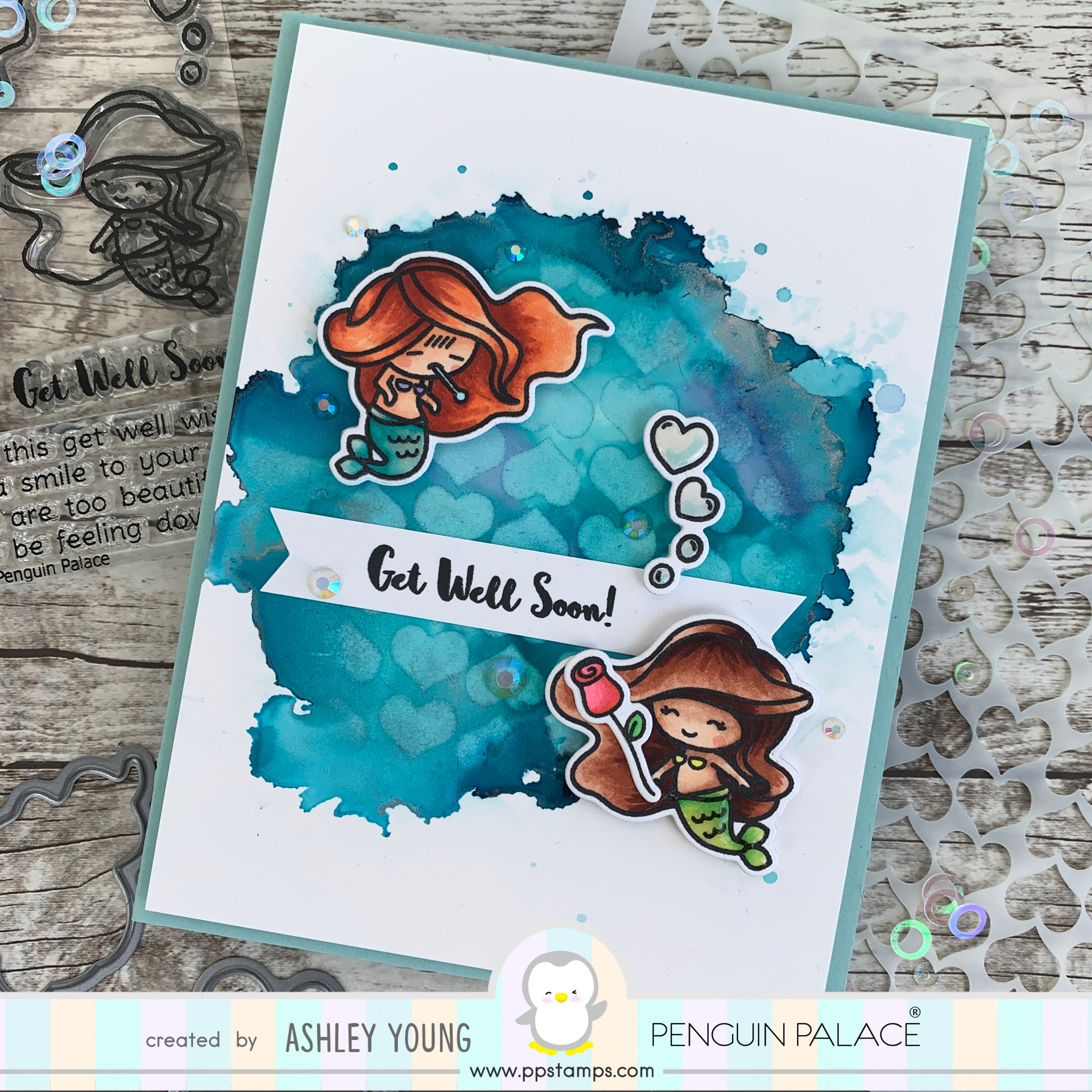 Rain of Hearts - Penguin Perfect Patterns