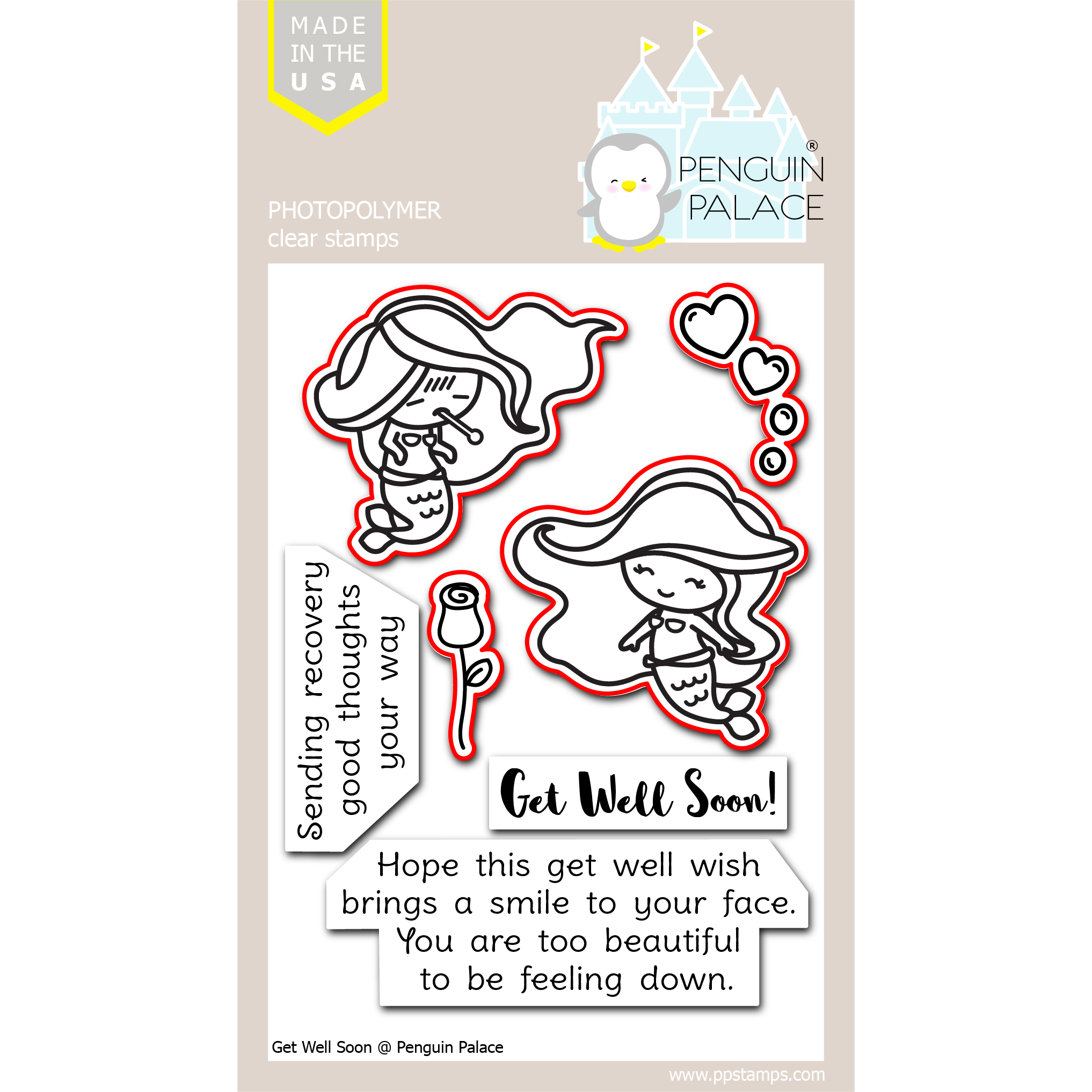 Get Well Soon - Penguin Perfect Cuts