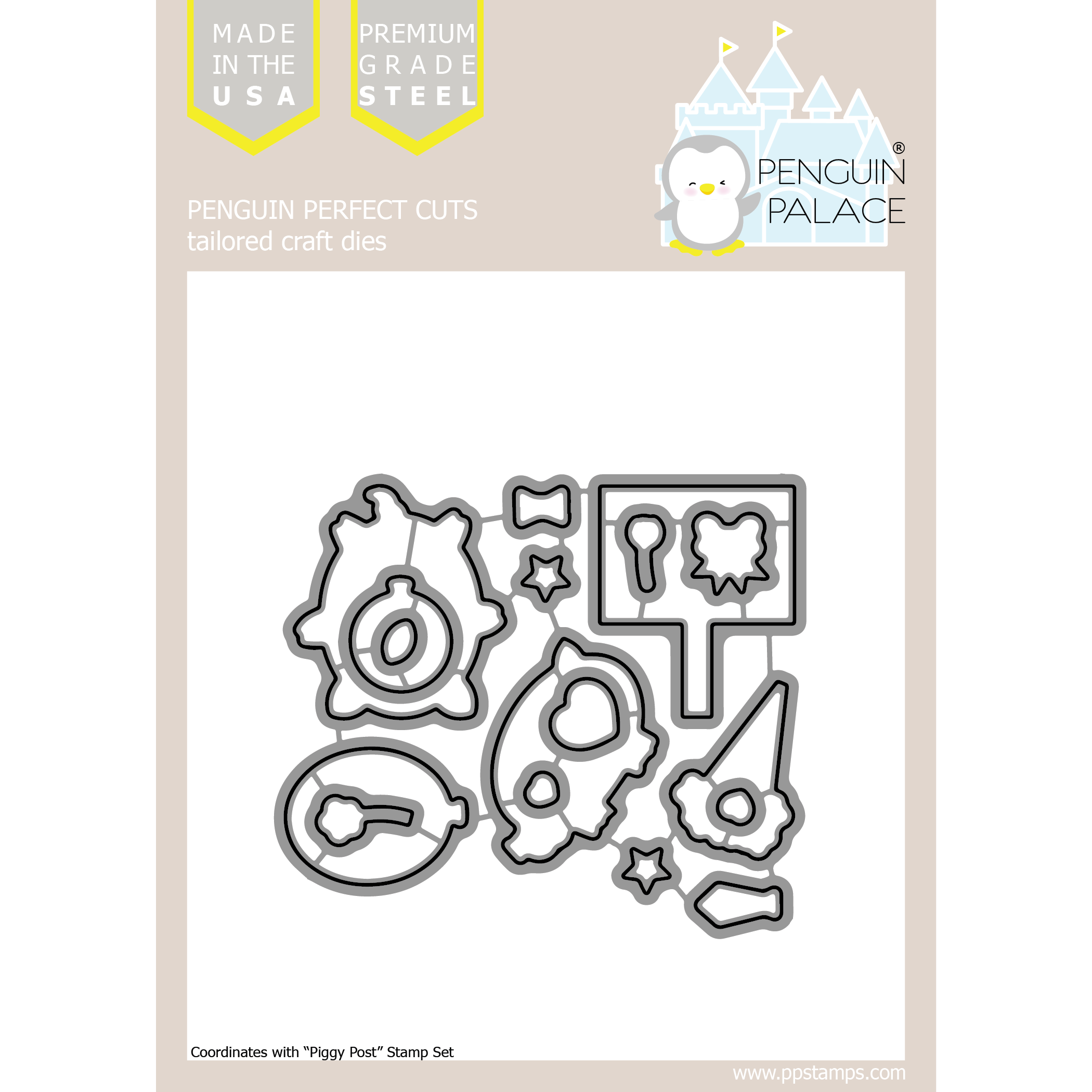 Piggy Post - Penguin Perfect Cuts