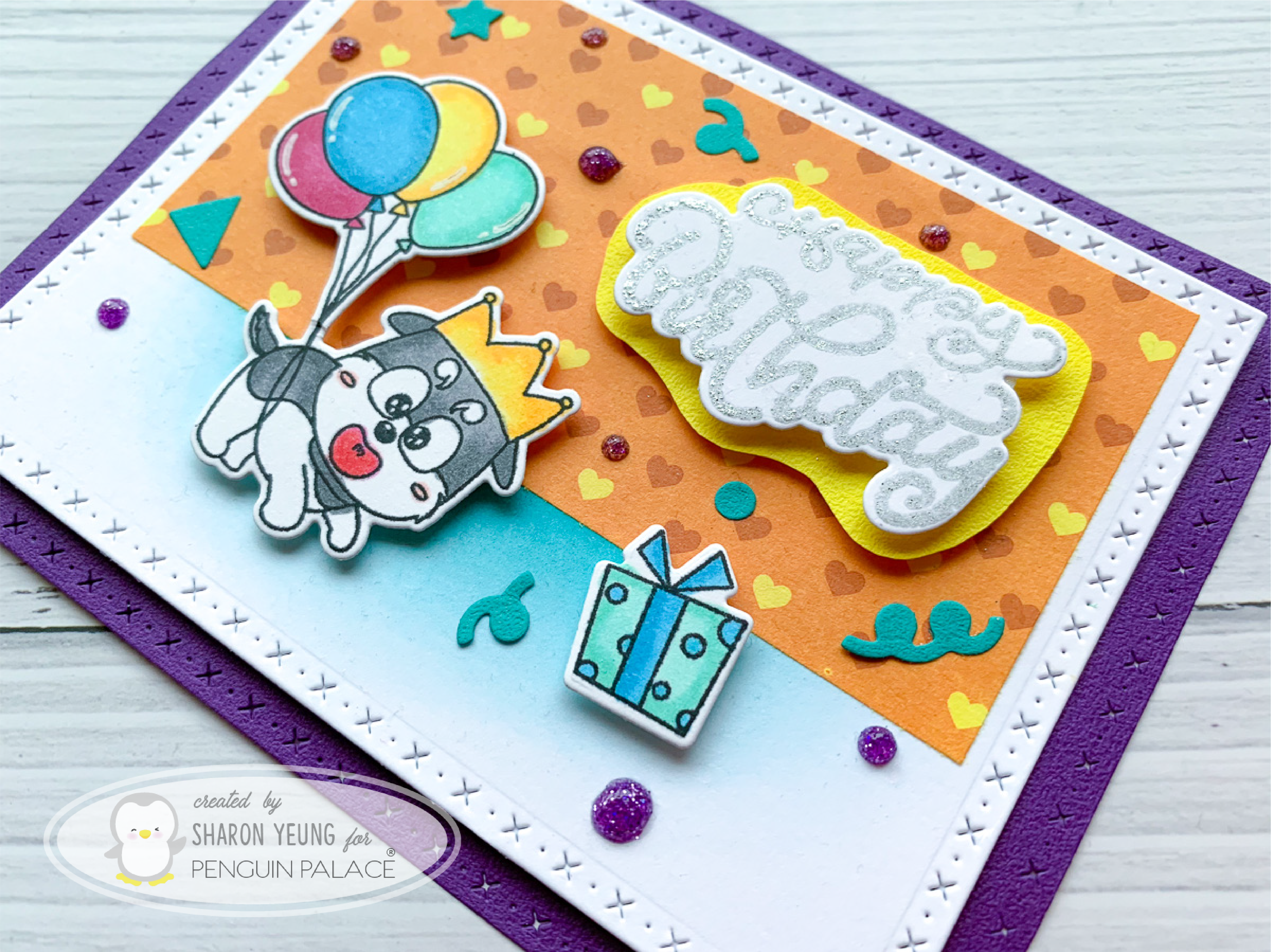 Cross Stitched and Dots Large Rectangle Overlays - Stand-Alone Die