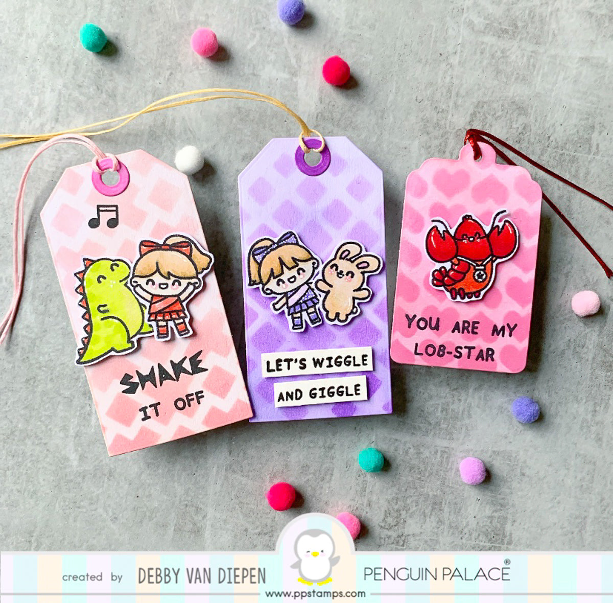 Rain of Hearts - Penguin Perfect Patterns