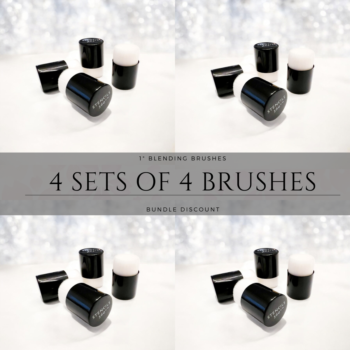 1" Blending Brush Bundle (4 Sets of 4 Brushes)