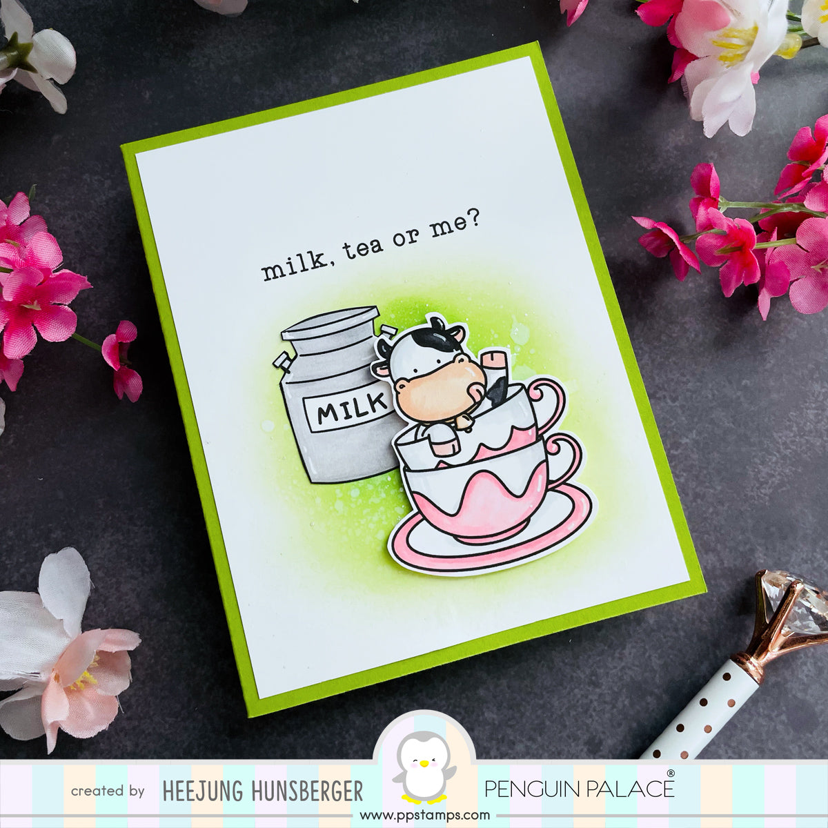 Milk, Tea, Or Me - Digital Stamp