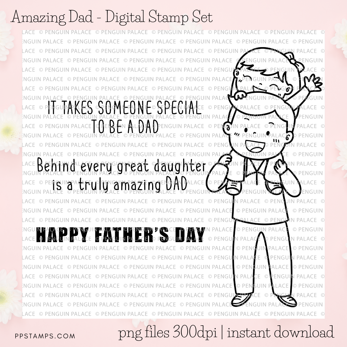 Amazing Dad - Digital Stamp