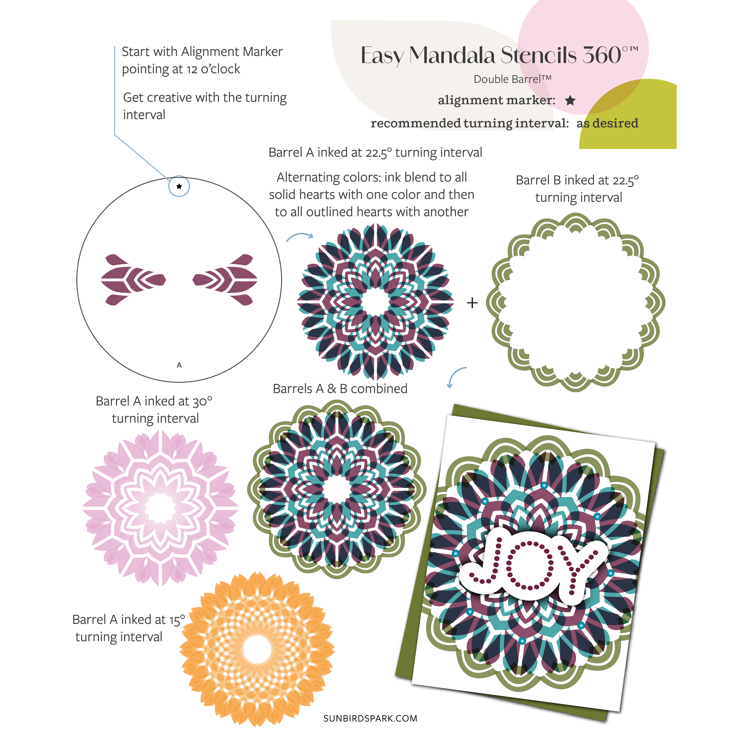 Easy Mandala Stencils 360°™