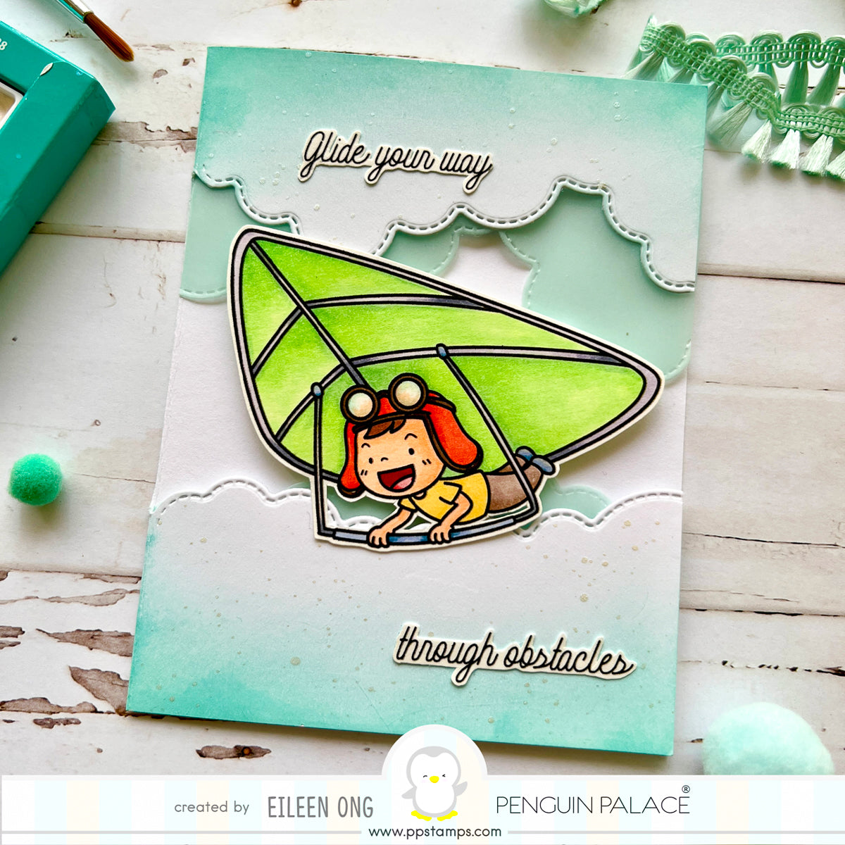 Hang Gliding - Digital Stamp