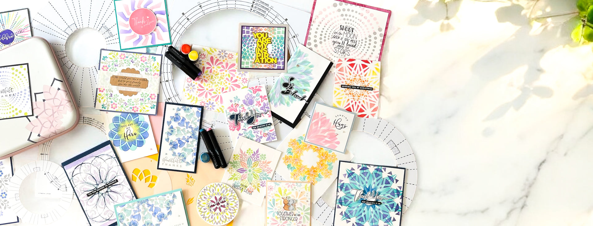 We are the originator of the US patented stenciling tool Stencils 360°