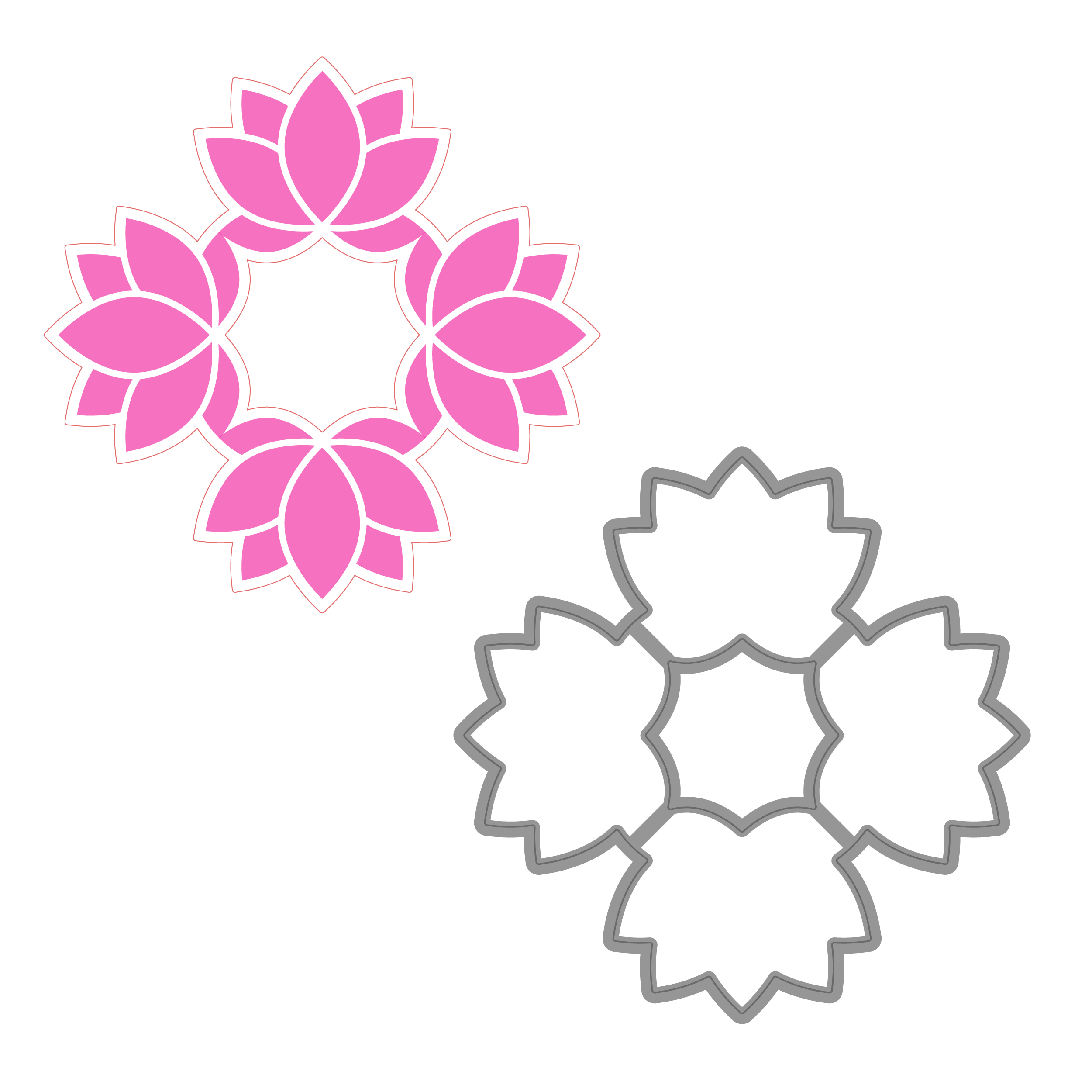Lotus Harmony Stencils 360°™ & Coordinating Die