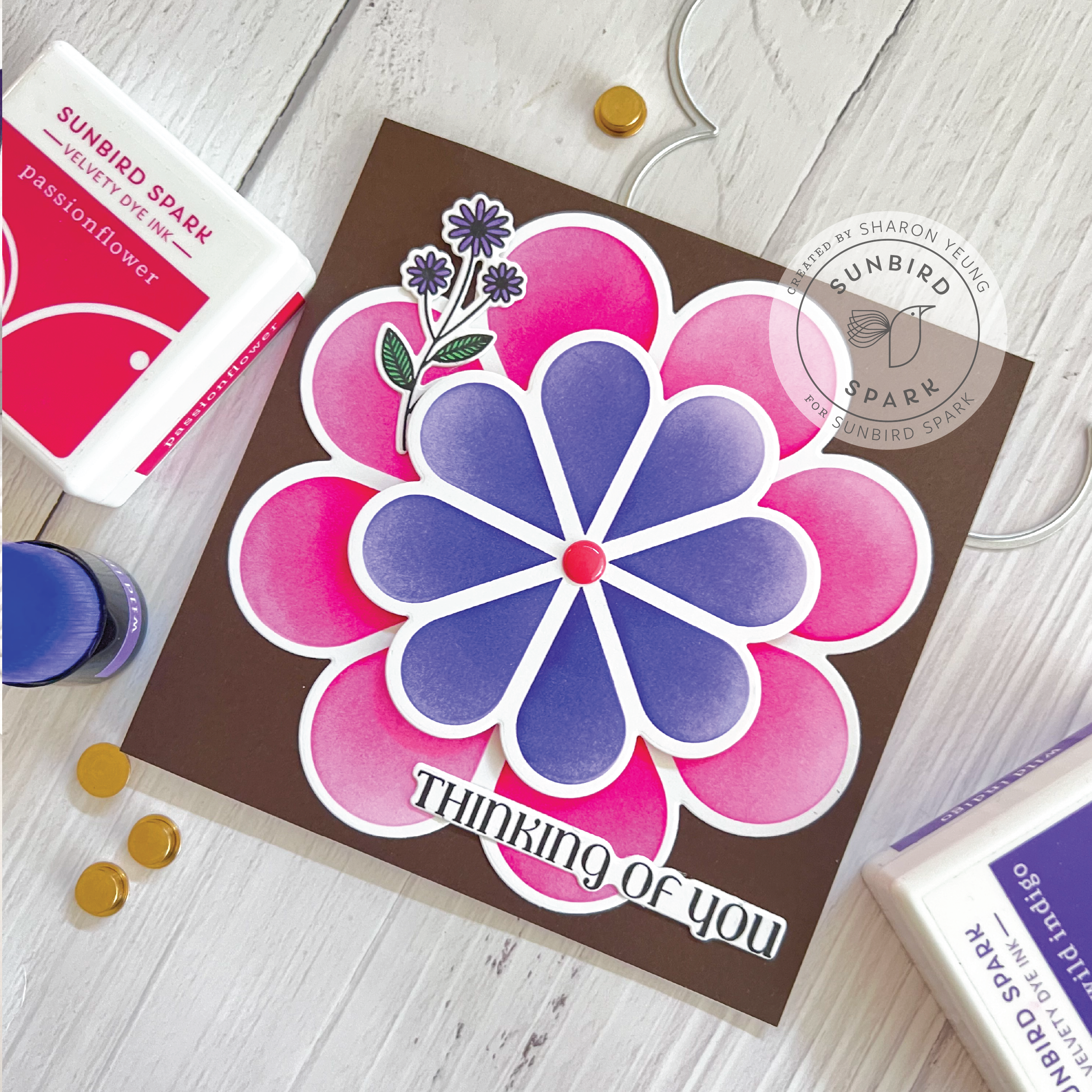 Petal Rosette Stencils 360°™ (6"+4") & Coordinating Dies