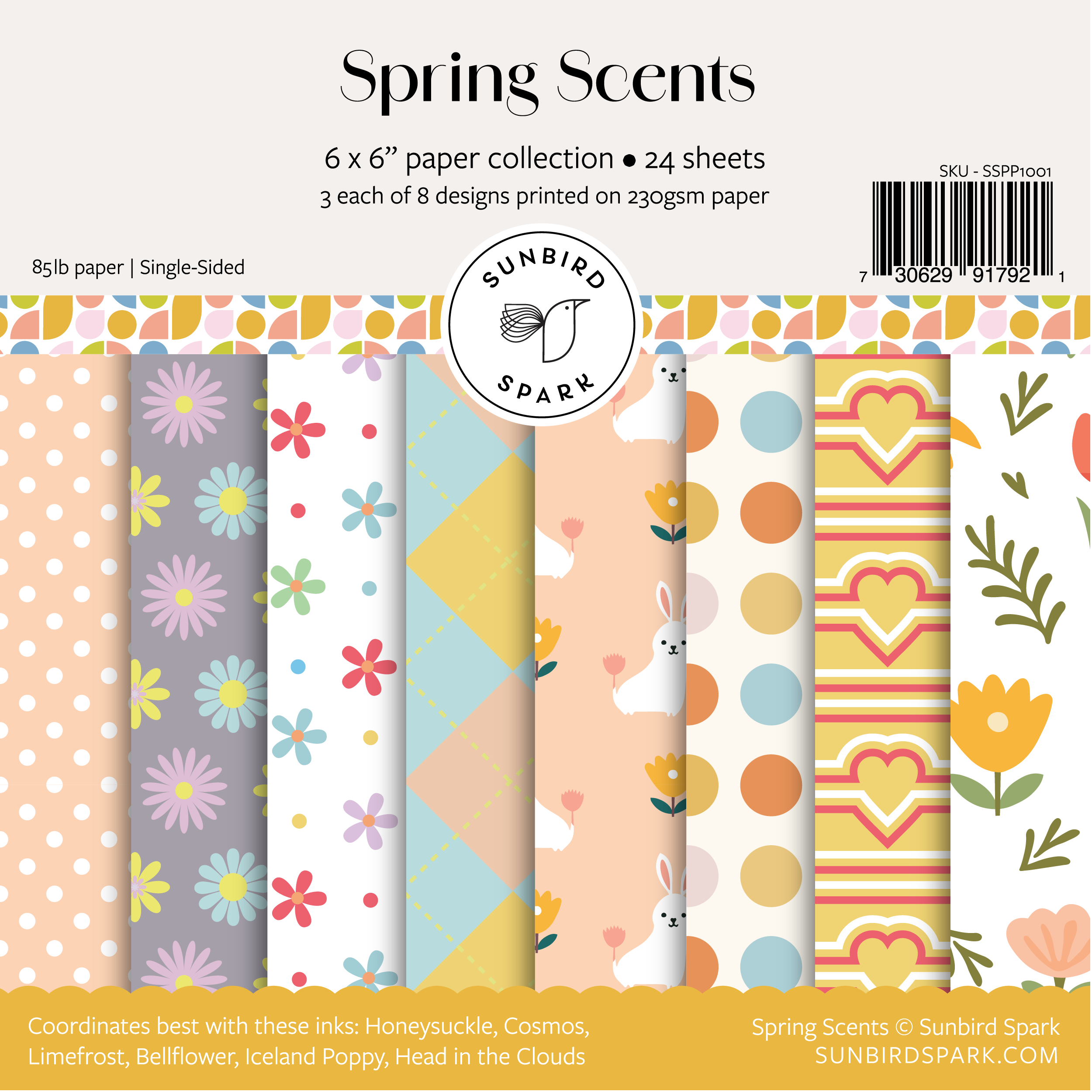 Spring Scents Patterned Paper Pack