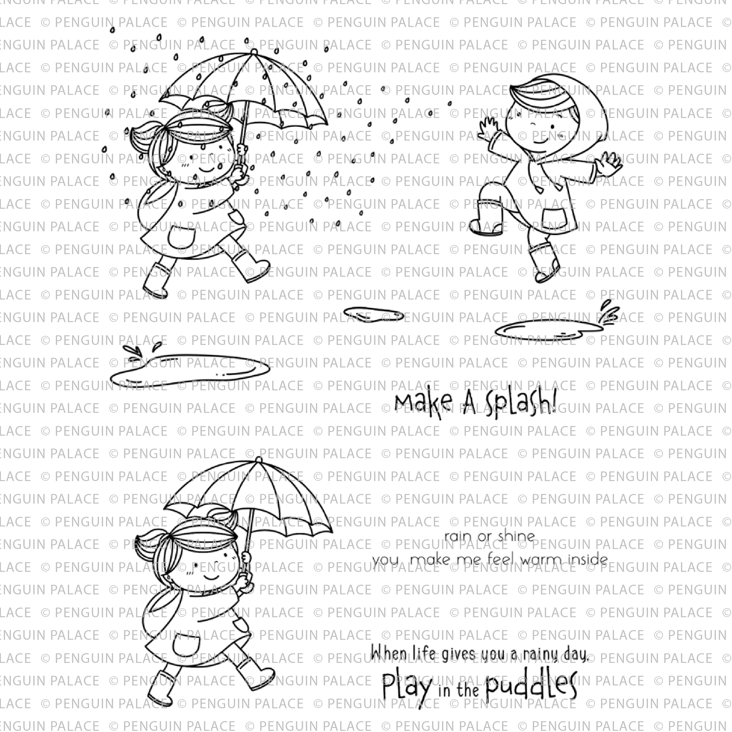 Puddles Of Fun - Digital Stamp