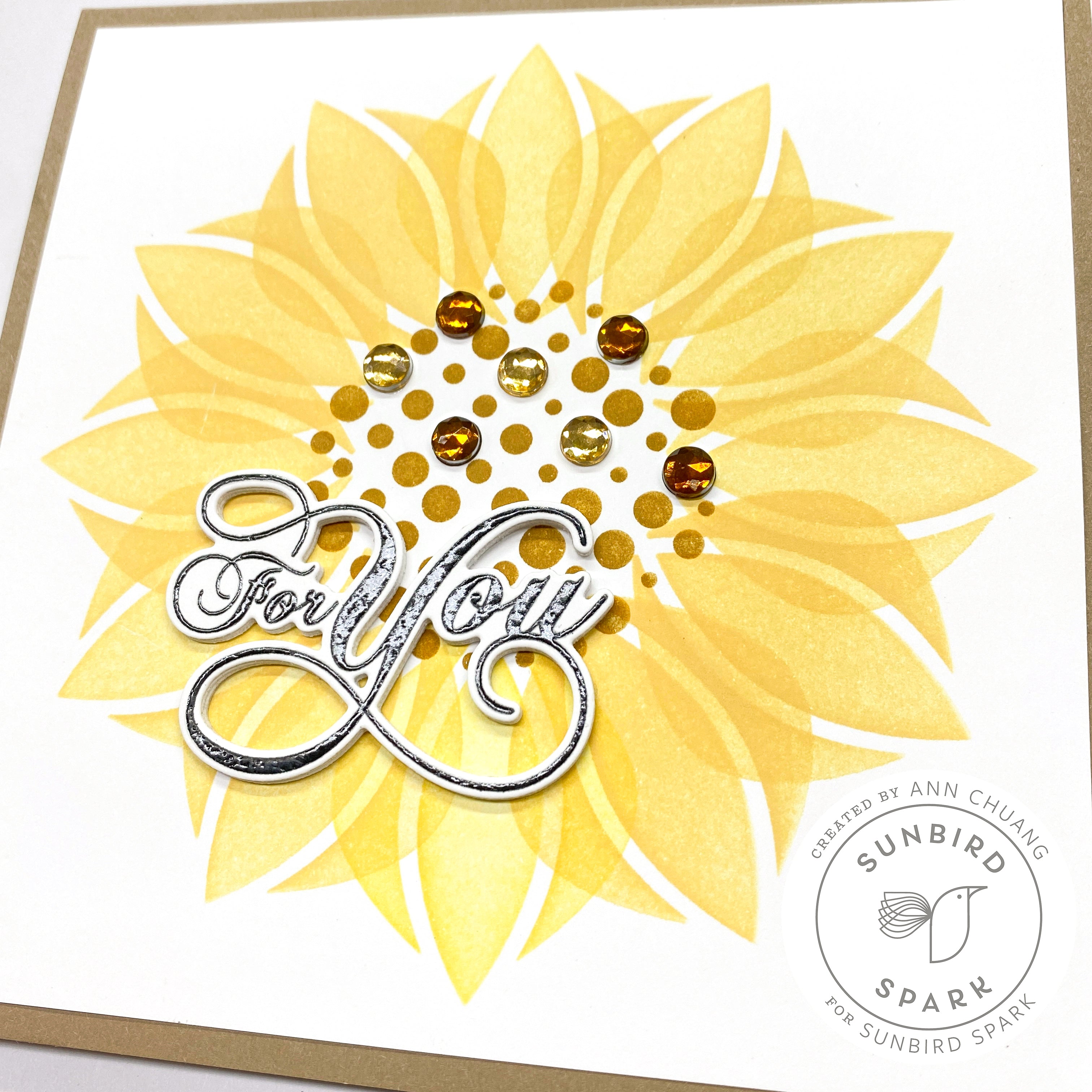 Sunburst Floral Stencils 360°™