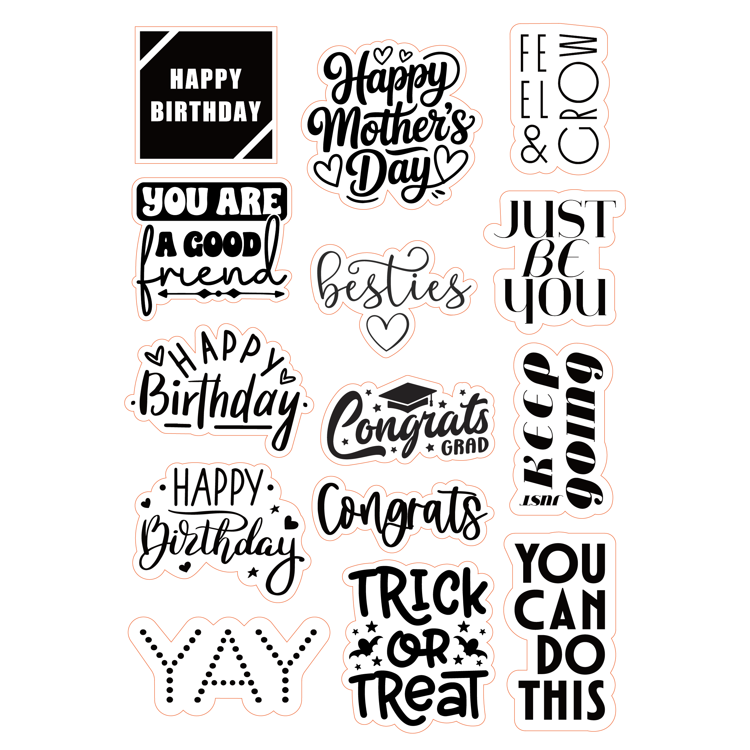 Essential Sentiments Ready-to-Foil Toner Cuts