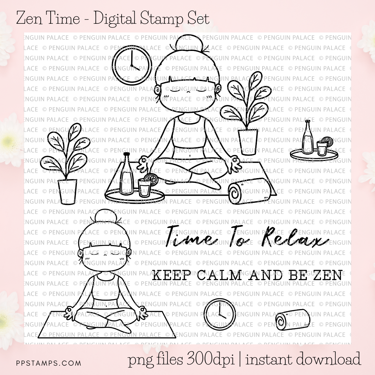 Zen Time - Digital Stamp