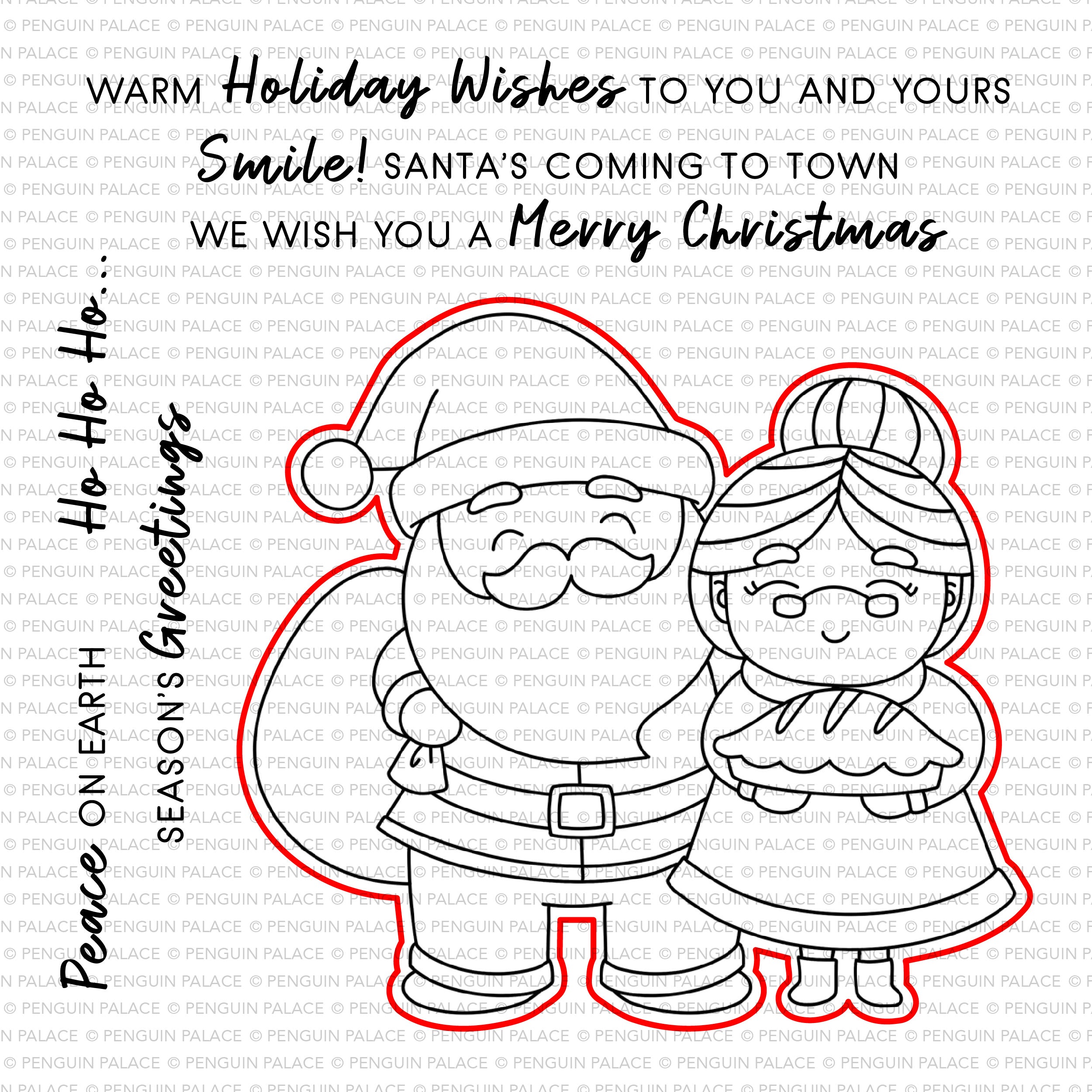 Greetings From Santa - Penguin Perfect Cuts