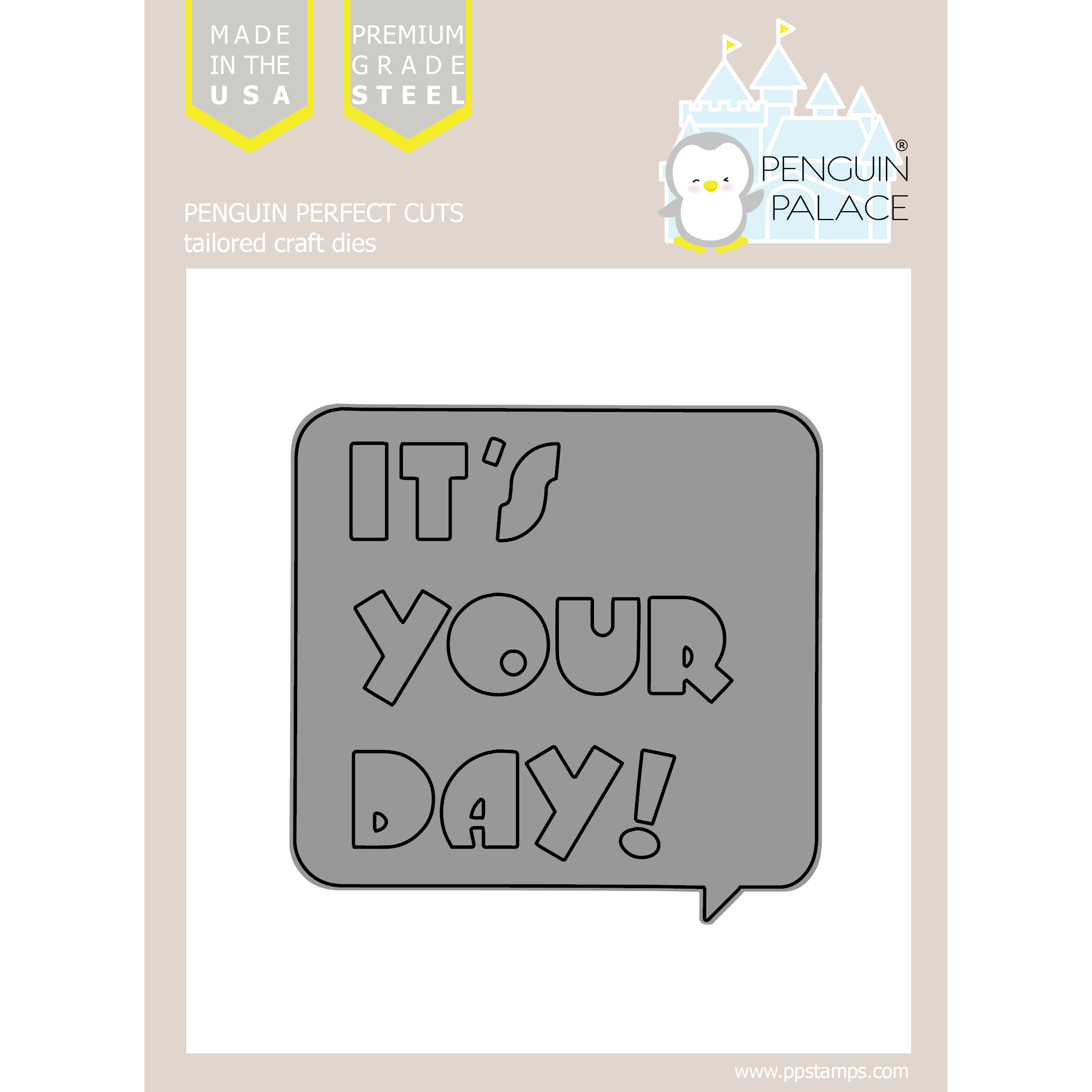 It's Your Day Speech Bubble - Stand-Alone Die