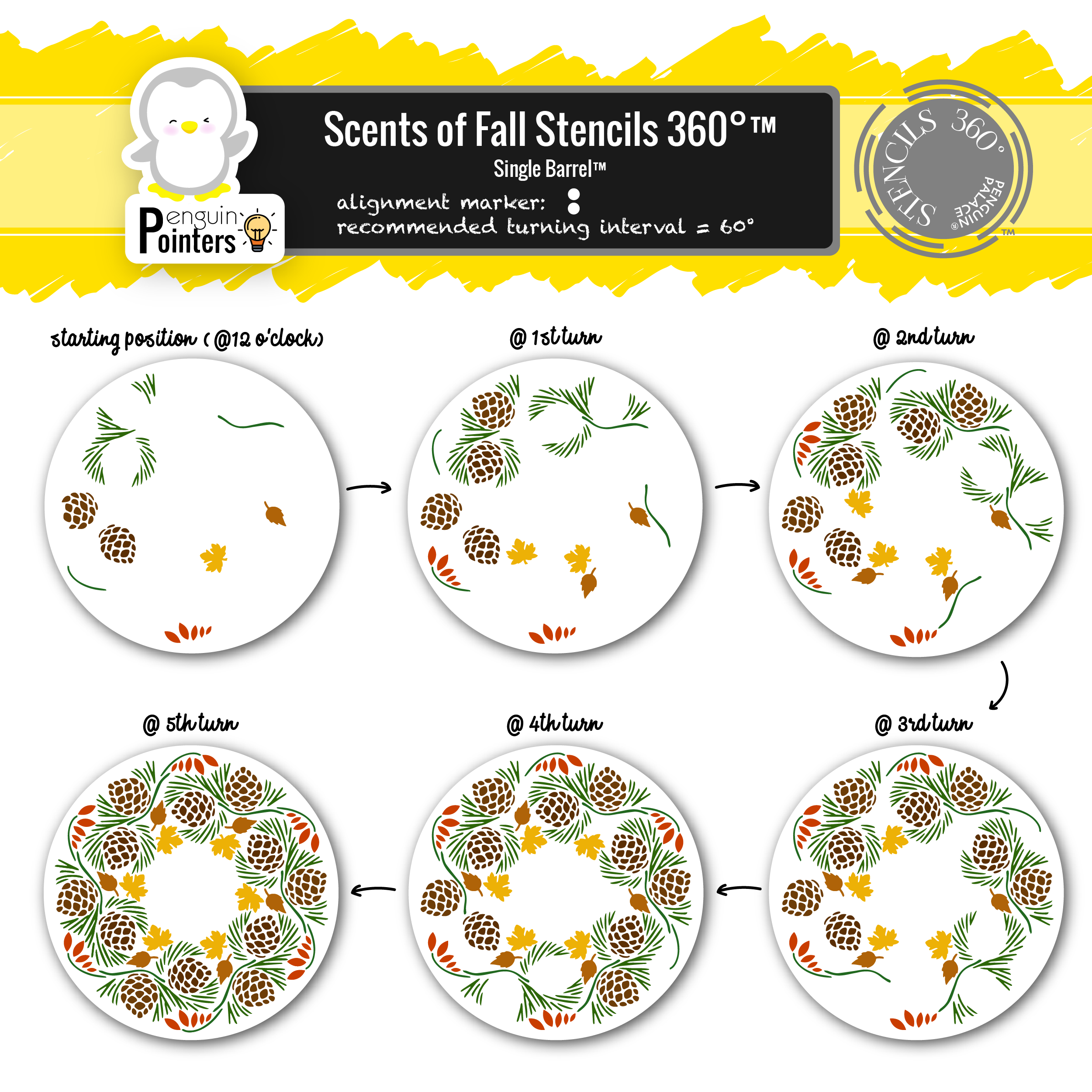 Scents of Fall Stencils 360°™