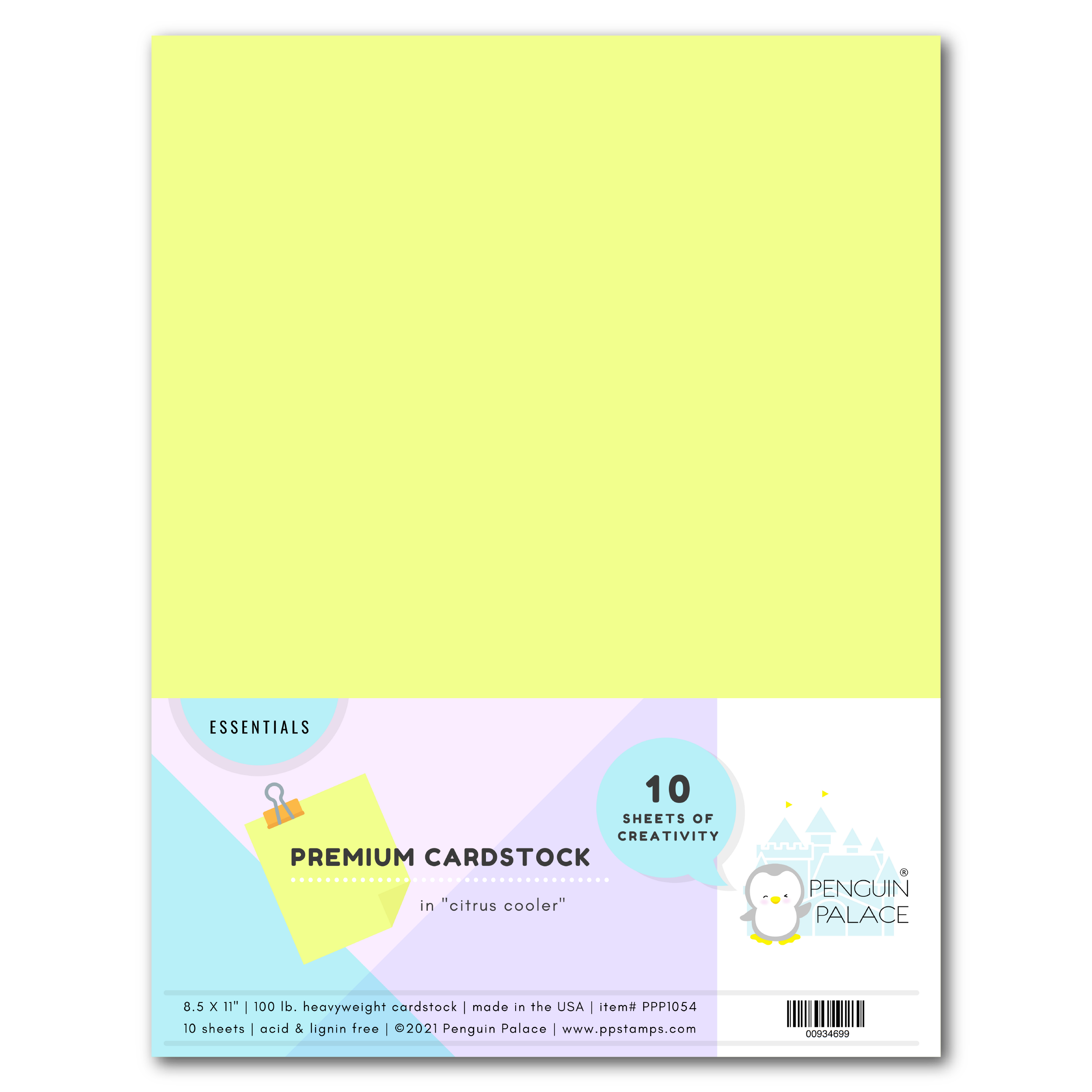 Citrus Cooler - Heavyweight Premium Cardstock