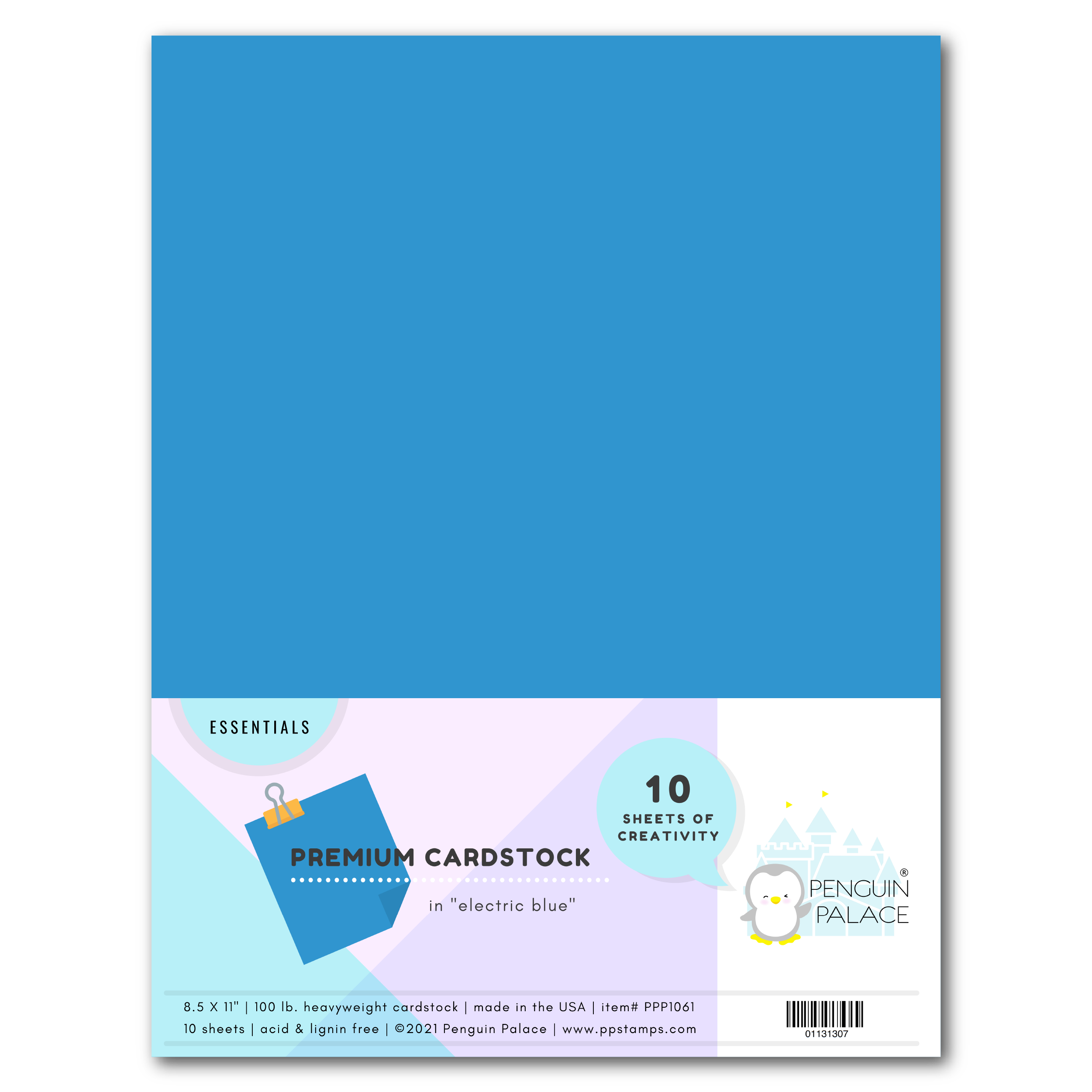 Electric Blue - Heavyweight Premium Cardstock