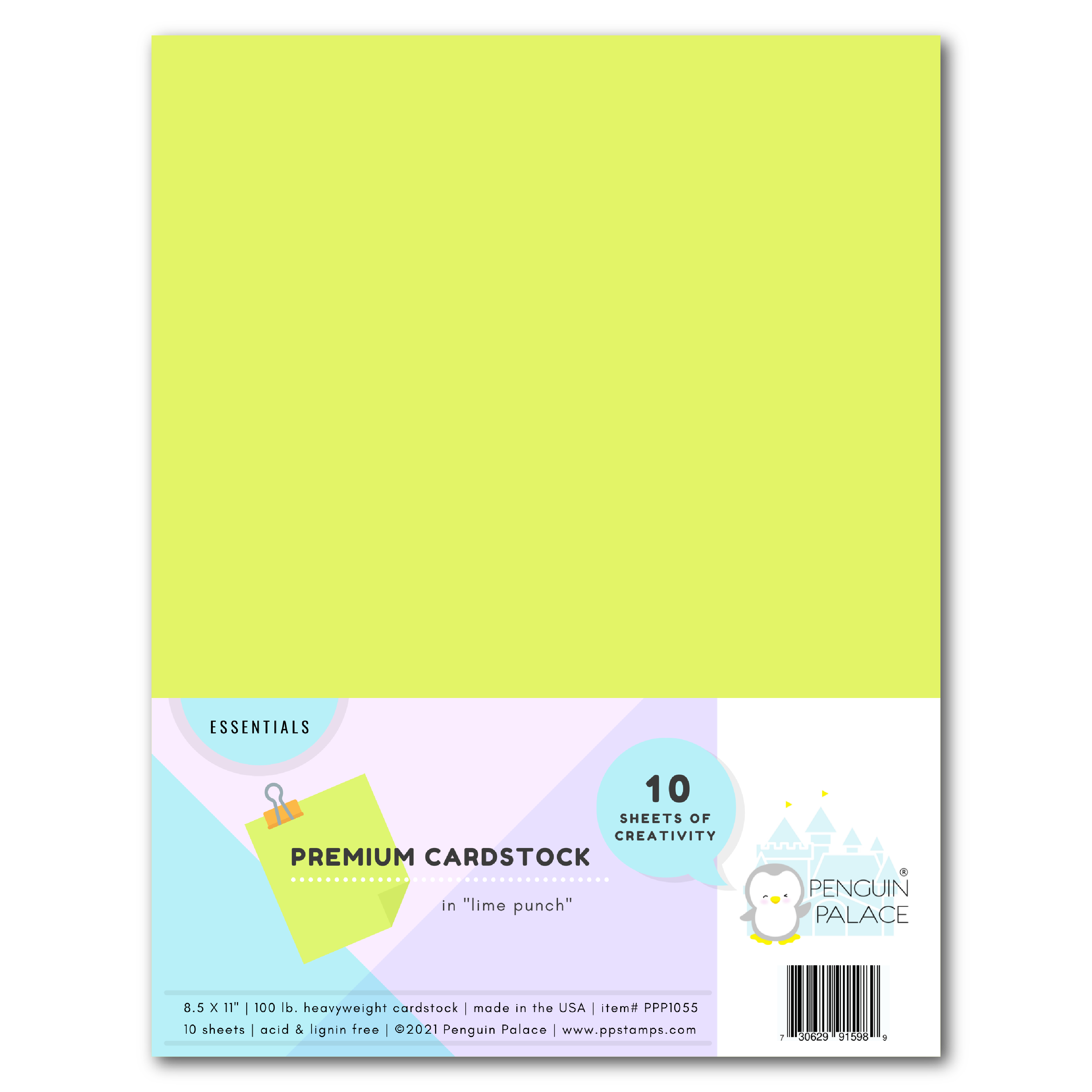 Lime Punch - Heavyweight Premium Cardstock