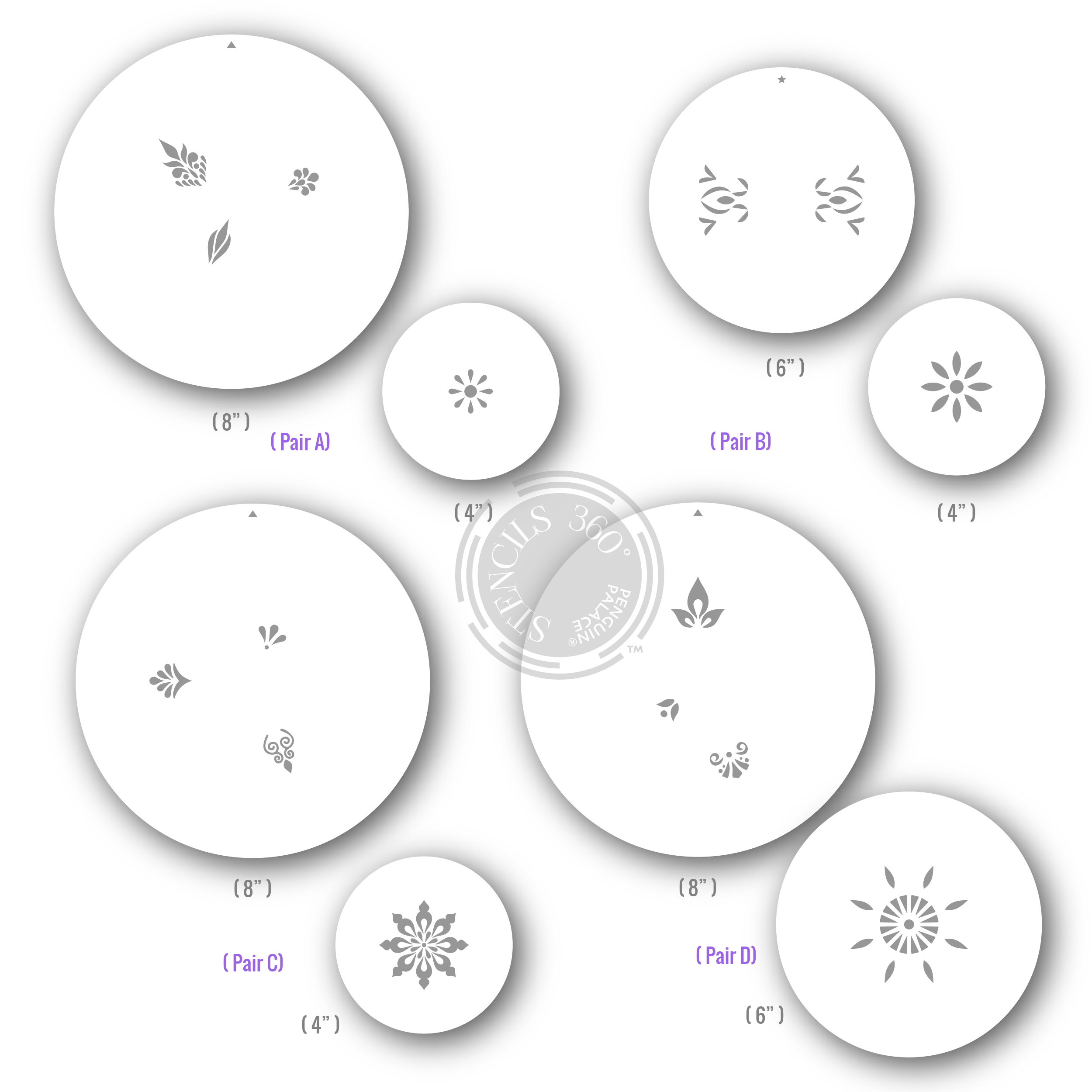 The Mandalas Bundle Stencils 360°™