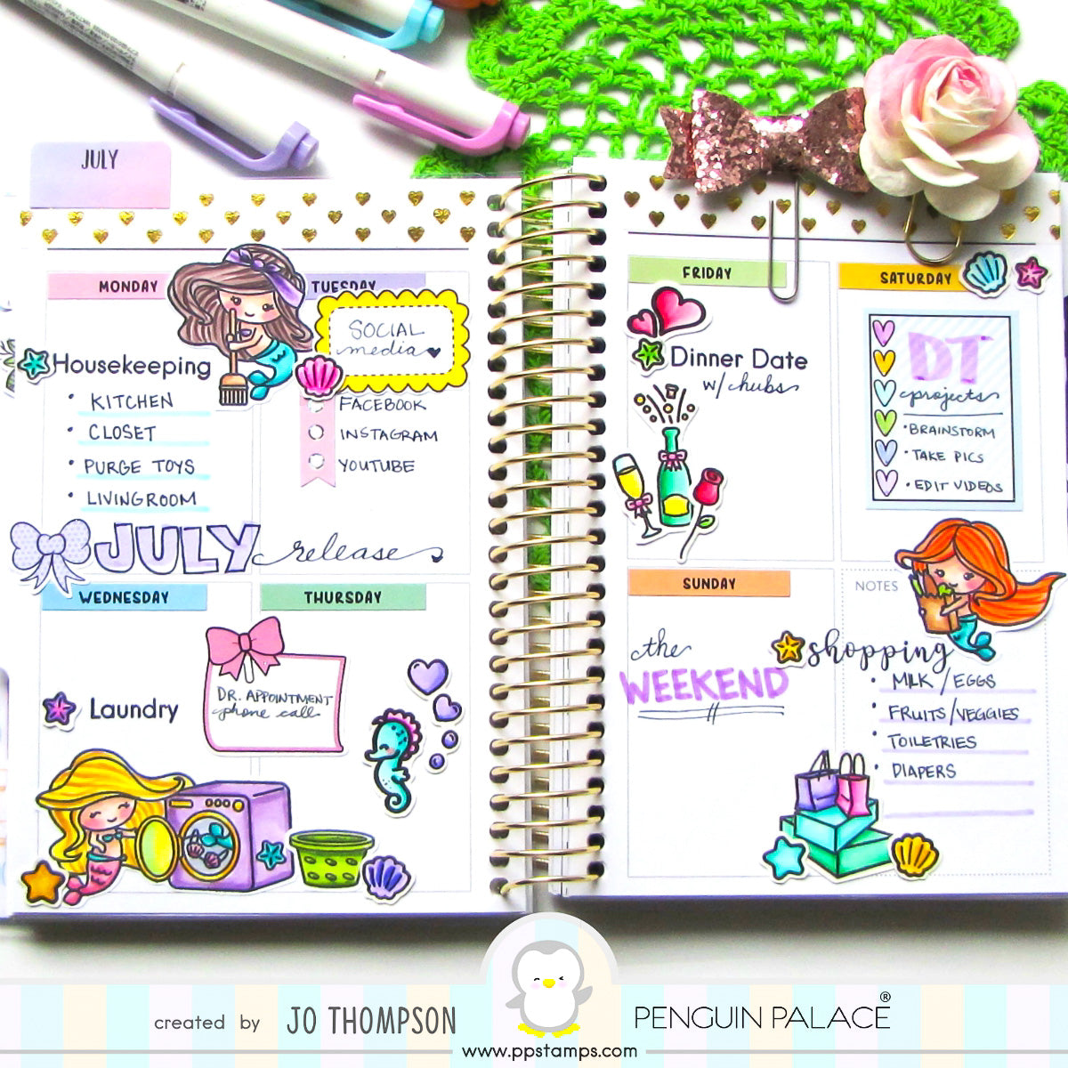 Pretty Mermaid Planner