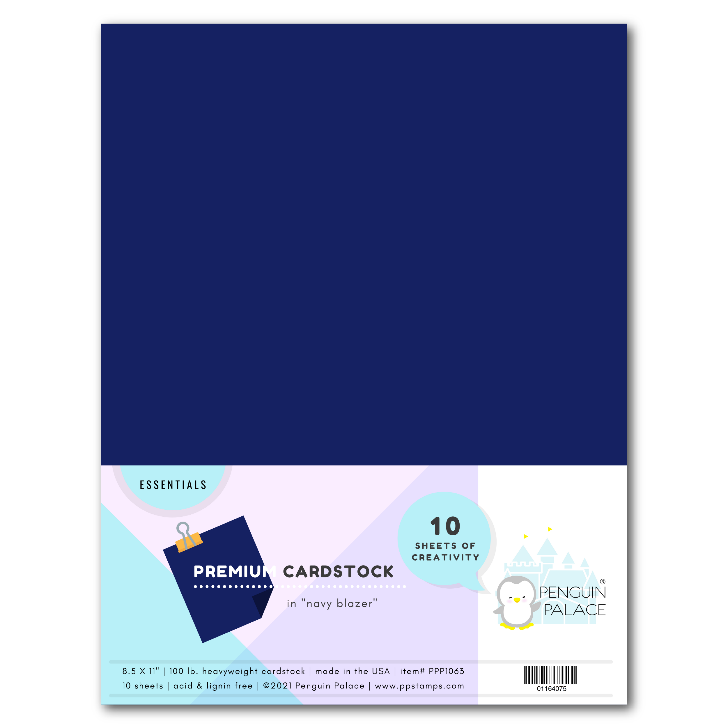 Navy Blazer - Heavyweight Premium Cardstock