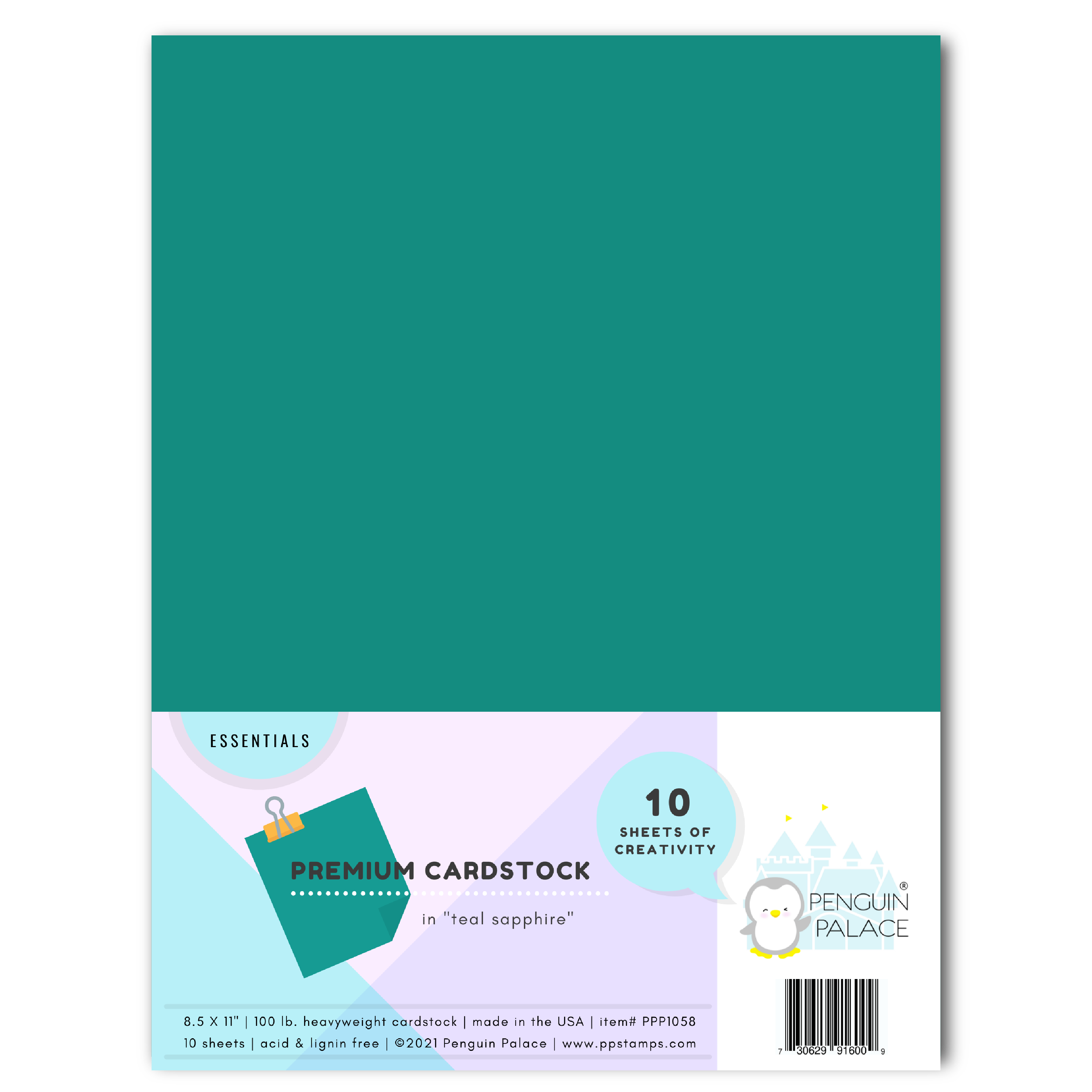 Teal Sapphire - Heavyweight Premium Cardstock