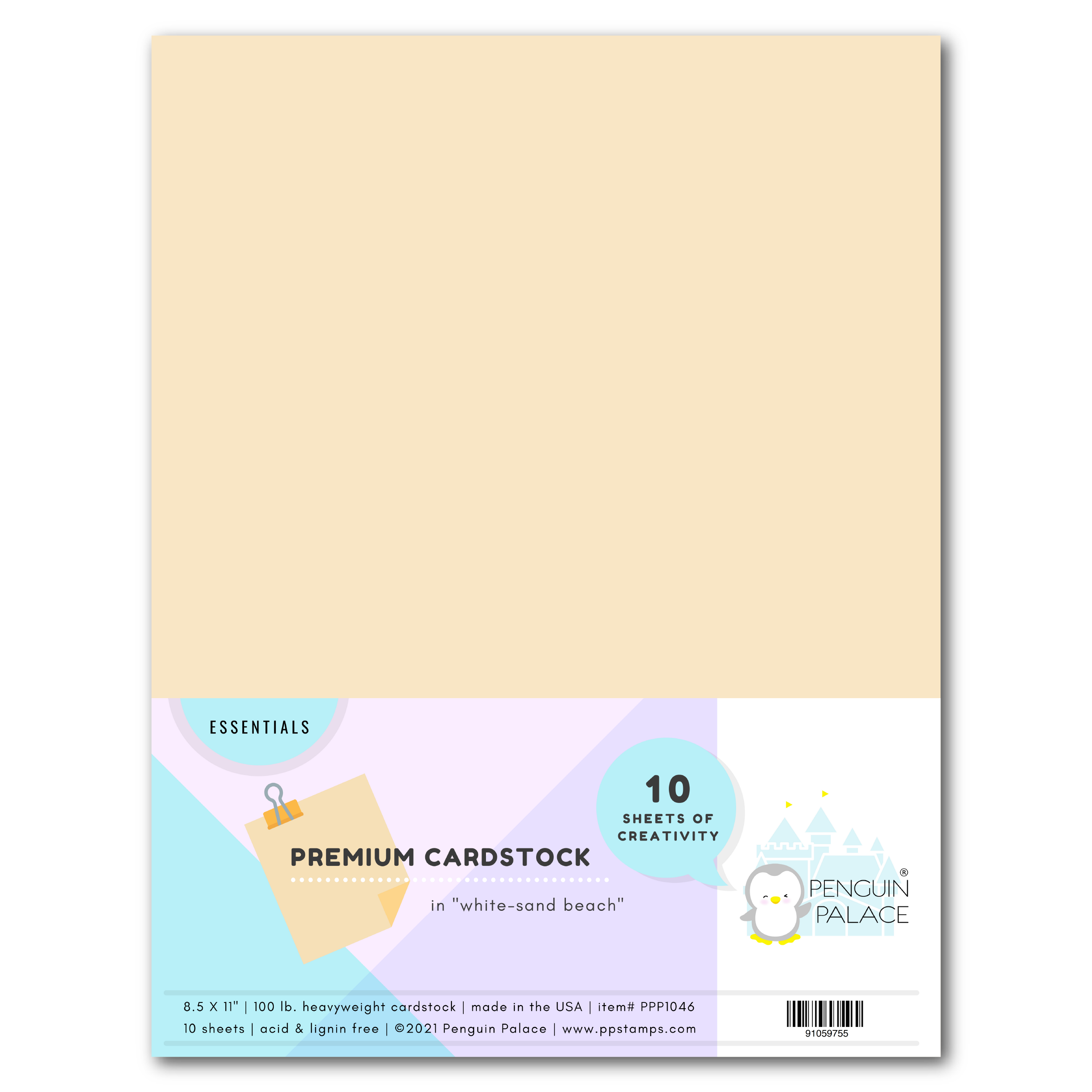 White-Sand Beach - Heavyweight Premium Cardstock