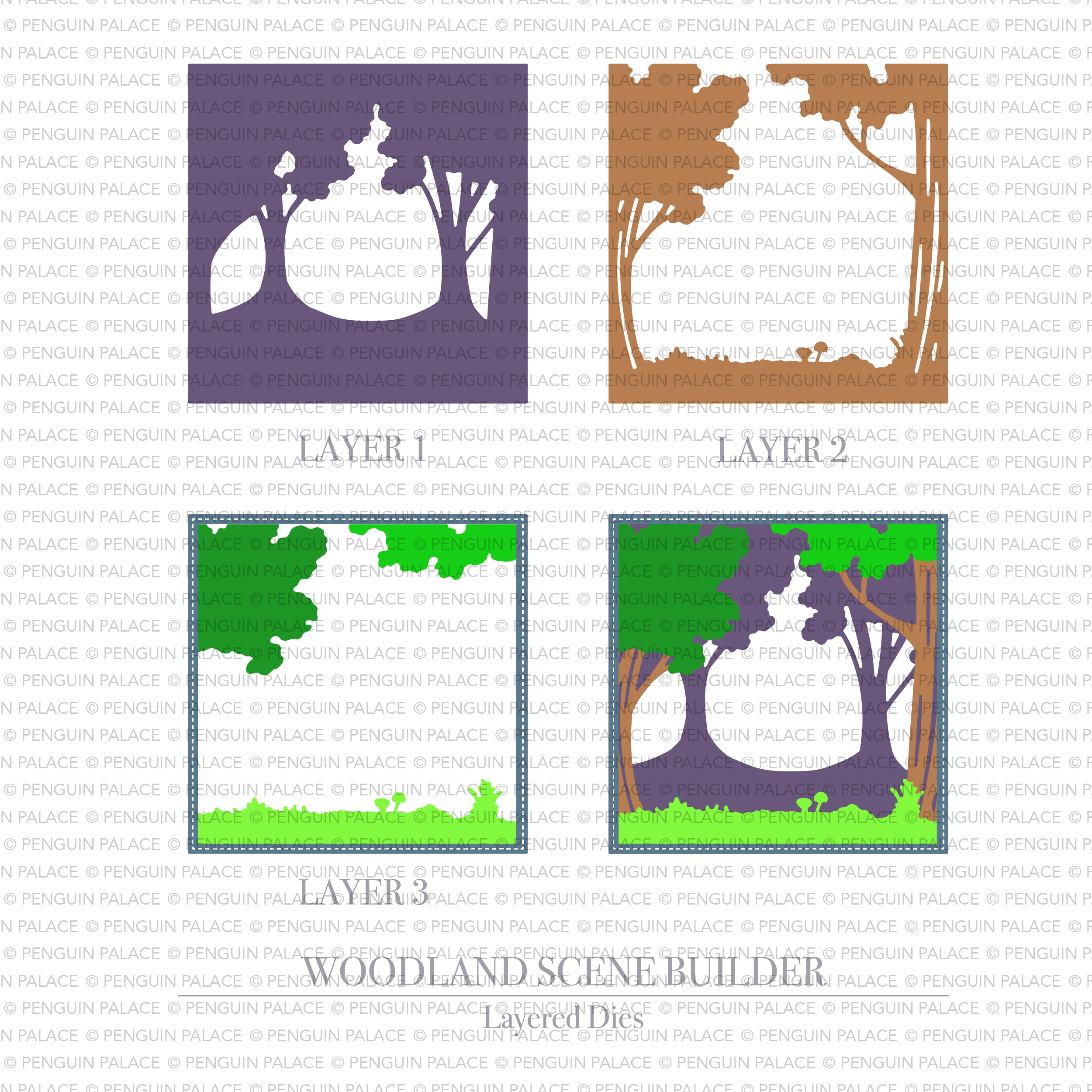 Woodland Scene Builder Layered Dies